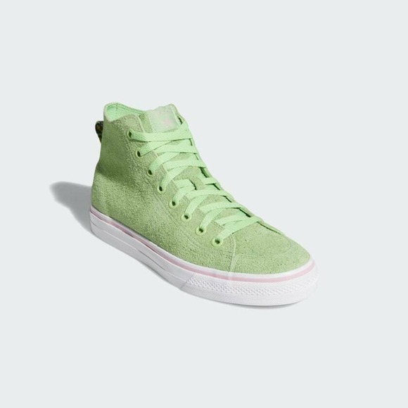 Adidas Na-Kel Smith Mens Nizza Hi RF Sneakers Size 8 Spring Green Pins EF1032 - Picture 13 of 13